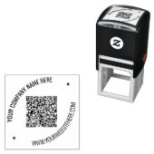 Ihr QR-Code und die Briefmarke für benutzerdefinie Permastempel (Beispiel)