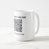 Ihr QR-Code und ein Geschenk für spezielle Tasse f (VorderseiteRechts)
