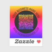 Ihr QR-Code und Ihr Aufkleber für benutzerdefinier (Blatt)