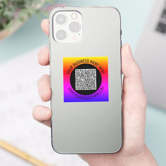 Ihr QR-Code und Ihr Aufkleber für benutzerdefinier (Telefon)