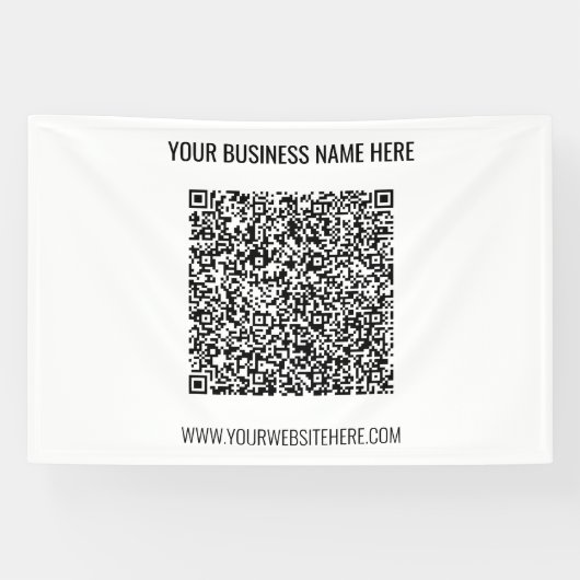 Ihr QR-Code und Ihr Banner für benutzerdefinierte (Horizontal)