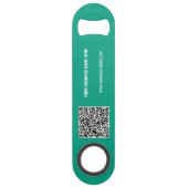 Ihr QR-Code und Ihr benutzerdefinierter Business-B Speed Flaschenöffner (Vorderseite)