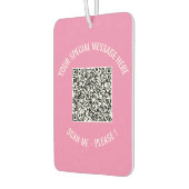 Ihr QR-Code und Ihr benutzerdefinierter Text-Air-F Autolufterfrischer (Links)