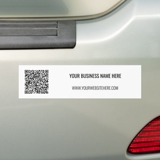 Ihr QR-Code und Ihr benutzerdefinierter Text-Autoa Autoaufkleber (Auf Auto)