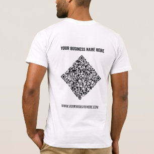 Ihr QR-Code und Ihr benutzerdefinierter Text-Busin T-Shirt