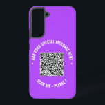 Ihr QR-Code und Ihr benutzerdefinierter Text Samsu Samsung Galaxy Hülle<br><div class="desc">Wählen Sie Farben und Schriftart - Samsung Galaxy oder iPhone Cases mit Ihren speziellen QR Code Info und Custom Text Personalisiert Modern Gift - Add Your QR Code - Image or Logo - Foto / Text - Name oder andere Info / Nachricht - Neu verkleinern und verschieben oder entfernen /...</div>