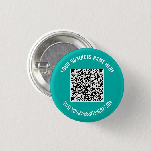 Ihr QR-Code und Ihr benutzerdefinierter Text wähle Button (Vorne & Hinten)