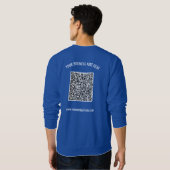 Ihr QR-Code und Ihr benutzerdefiniertes Text Busin Sweatshirt (Schwarz voll)