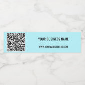 Ihr QR-Code und Ihr benutzerdefiniertes Text-Wasse Wasserflaschenetikett (Einzelnes Label)