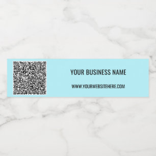 Ihr QR-Code und Ihr benutzerdefiniertes Text-Wasse Wasserflaschenetikett