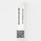 Ihr QR-Code und Ihr benutzerdefiniertes Textbanner Banner (Vertikal)