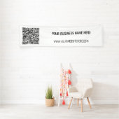 Ihr QR-Code und Ihr benutzerdefiniertes Textbanner Banner (InSitu)