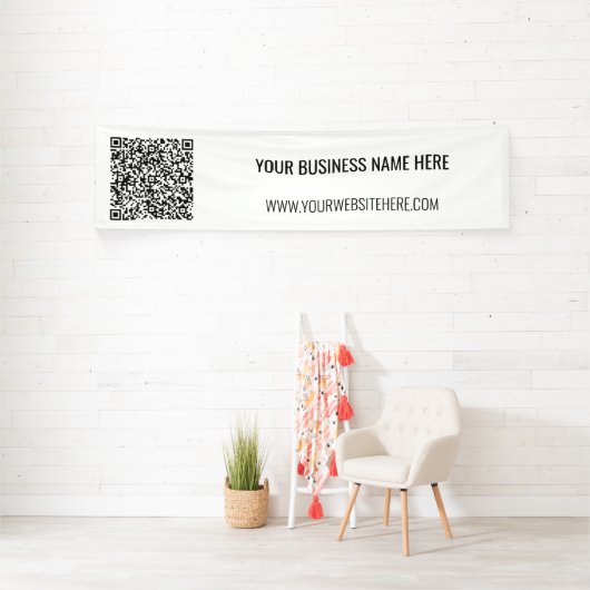 Ihr QR-Code und Ihr benutzerdefiniertes Textbanner Banner (InSitu)