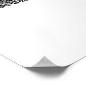 Ihr QR-Code und Ihr individuelles Text-Werbeplakat Poster (Ecke)