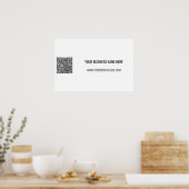 Ihr QR-Code und Ihr individuelles Text-Werbeplakat Poster (Küche)