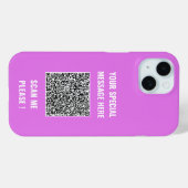 Ihr QR-Code und Ihr iPhone-Fall mit benutzerdefini Case-Mate iPhone Hülle (Rückseite (Horizontal))