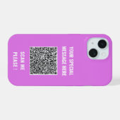 Ihr QR-Code und Ihr iPhone-Fall mit benutzerdefini iPhone 15 Hülle (Rückseite (Horizontal))
