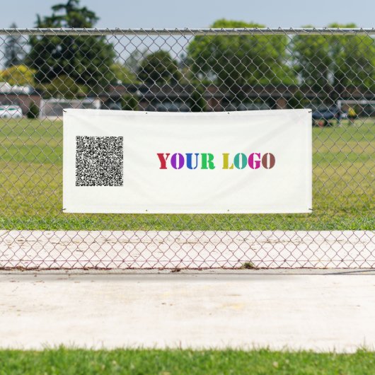 Ihr QR-Code und Ihr Logo-Werbebanner Banner (Insitu)