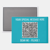 Ihr QR-Code und Ihr Magnet für benutzerdefinierte  (Vorderseite/Rückseite)