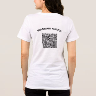 Ihr QR-Code und Ihr maßgeschneidertes Textwerbeges Tri-Blend Shirt