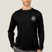 Ihr QR-Code und Ihr maßgeschneidertes Textwerbeges Tri-Blend Shirt (Vorderseite)