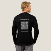 Ihr QR-Code und Ihr maßgeschneidertes Textwerbeges Tri-Blend Shirt (Voller Rücken)