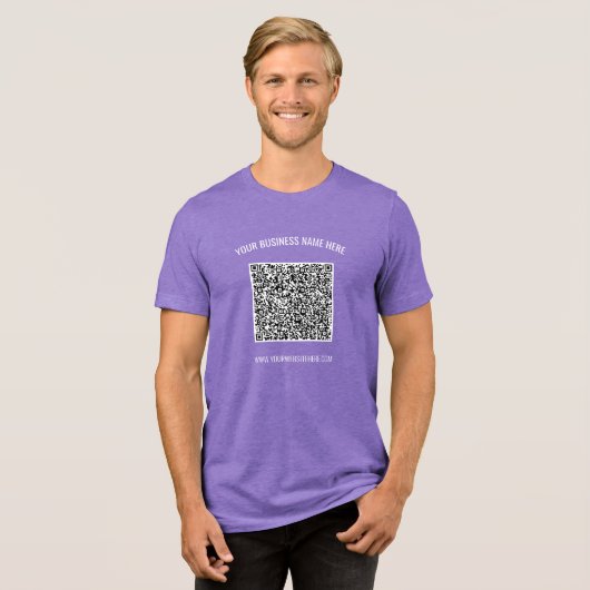 Ihr QR-Code und Ihr Personalisierter T - Shirt für (Vorderseite voll)