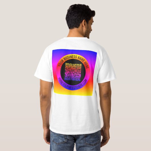 Ihr QR-Code und Ihr Personalisierter T - Shirt für (Schwarz voll)