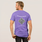 Ihr QR-Code und Ihr Personalisiertes Textgeschäft Tri-Blend Shirt (Rückseite voll)
