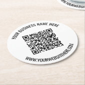 Ihr QR-Code und Ihr Untersetzer für benutzerdefini (Angewinkelt)