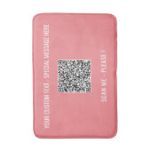 Ihr QR-Code und Ihre benutzerdefinierte Text-Badez Badematte (Vorderseite Vertikal)