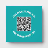 Ihr QR-Code und Ihre benutzerdefinierte Textebene Fotoplatte (Vorderseite)