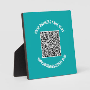 Ihr QR-Code und Ihre benutzerdefinierte Textebene  Fotoplatte