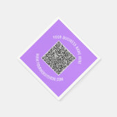 Ihr QR-Code und Ihre benutzerdefinierten TextNapki Serviette (Ecke)