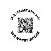 Ihr QR-Code und Ihre Briefmarke für den benutzerde Gummistempel (Prägung)