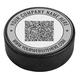 Ihr QR-Code und Ihre Vorlage für den benutzerdefin Eishockey Puck