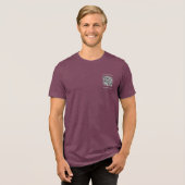 Ihr QR-Code und Ihre Werbung für kundenspezifische Tri-Blend Shirt (Vorderseite voll)