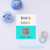 Ihr QR-Code und Logo Werbeflyer für Ihr Unternehme Flyer (Einzeln)