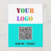 Ihr QR-Code und Logo Werbeflyer für Ihr Unternehme Flyer (Vorne)