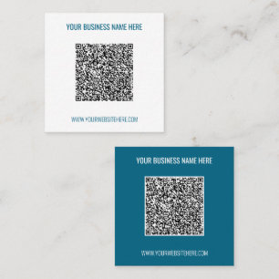 Ihr QR-Code und Text-Beispiel für eine Visitenkart Quadratische Visitenkarte