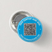Ihr QR-Code und Text Promotional Buttons Vorlage (Vorne & Hinten)