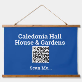 Ihr QR-Code Wandteppich Mit Holzrahmen