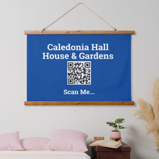 Ihr QR-Code Wandteppich Mit Holzrahmen (Schlafzimmer)