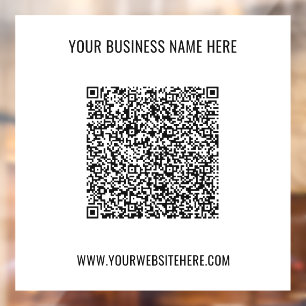 Ihr QR-Code-Website-Fenster zur Kalkulation Fensteraufkleber