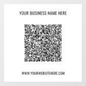 Ihr QR-Code-Website-Fenster zur Kalkulation Fensteraufkleber (Blatt)