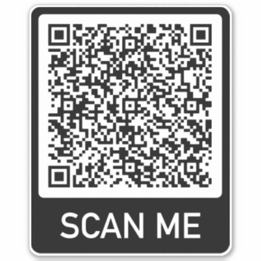 Ihr QR-Code - Werbetafel scannen Aufkleber (Vorderseite)
