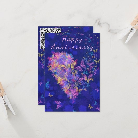 Ihr QR-Code wünscht sich, dass die Karte das Schme (Vorderseite/Rückseite Beispiel)