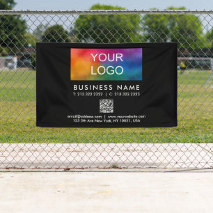 Ihr QR-Logo für Ihr Unternehmen Moderner, elegante Banner