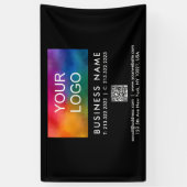 Ihr QR-Logo für Ihr Unternehmen Moderner, elegante Banner (Vertikal)