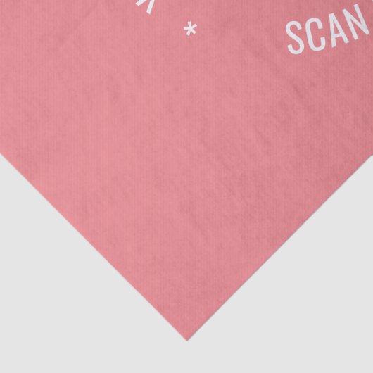 Ihr QR-Scan-Info Benutzerdefiniertes Textfachpapie Seidenpapier (Detail)